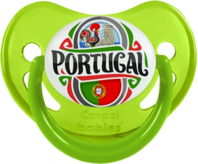 Bandera Portugal Fisiológica Tetina Fosforescente Verde