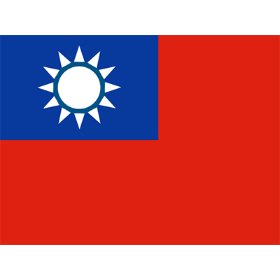 Bandera Oficial de Taiwán, ideal para personalizar los artículos de tu bebé en chupete-bebe.com.