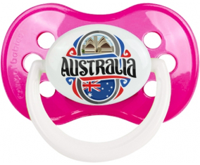Bandera Australia Clásico Rosa Oscuro Anatómica Lollipop