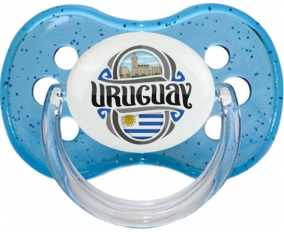Bandera Uruguay Cereza Azul Lentejuelas Lollipop