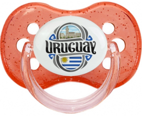 Bandera Uruguay Rojo Cereza Brillo Lollipop