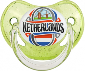 Bandera de Holanda Bandera Verde Lentejuelas Physiological Lollipop