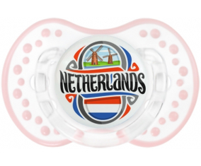 Netherland Flag lovi dynamic clásico retro-blanco-rosa-tierno