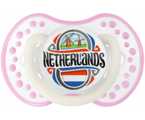 Bandera de Holanda lovi dynamic fosforescente blanco-rosa