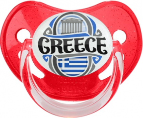 Bandera Grecia Lentejuelas Rojas Tetin Fisiológica