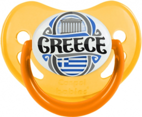 Bandera Grecia Tetina Fisiológica Fosforescente Amarillo