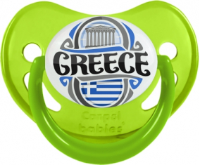 Bandera Grecia Tetina Fisiológica Fosforescente Verde