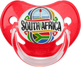 Bandera Sudáfrica Rojo Fisiológico Brillo Lollipop