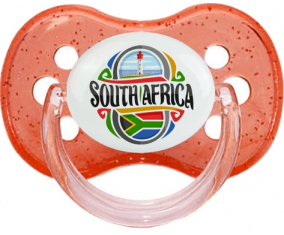 Bandera Sudáfrica Rojo Cereza Brillante Lollipop