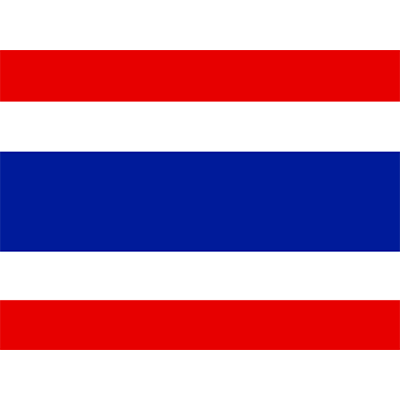 Bandera Oficial de Tailandia, ideal para personalizar artículos de bebé como chupetes y bodis en chupete-bebe.com.