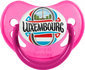 Bandera Luxemburgo Piruleta Fosforescente Rosa