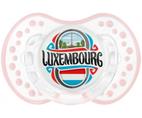 Bandera Luxemburgo Lollipop lovi dynamic clásico retro-blanco-rosa-tierno