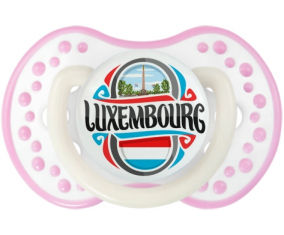 Bandera Luxemburgo lovi dynamic fosforescente blanco-rosa