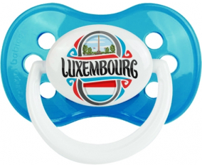 Bandera Luxemburgo Clásico Cian Anatómica Lollipop