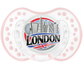 La ciudad de Londres Tetine lovi dynamic clásico retro-blanco-rosa-tierno