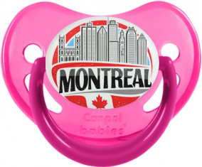 Fosforescente de lollipop rosa fisiológica de la ciudad de Montreal