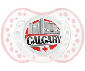 City of Calgary Sucete lovi dynamic clásico retro-blanco-rosa-tierno
