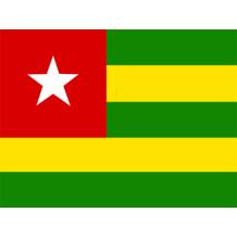 Bandera Oficial de Togo, ideal para personalizar los artículos de tu bebé. Encuentra más en chupete-bebe.com.