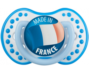 Hecho en France fosforescente blanco-azul