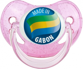 Hecho en GABON Rosa de Lentejuelas