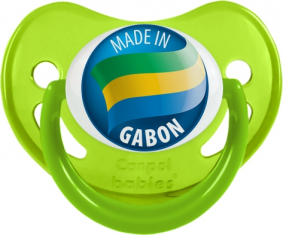 Hecho en GABON Fosforescente Verde
