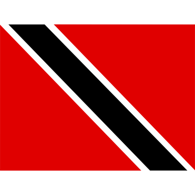 Bandera Oficial de Trinidad y Tobago, ideal para personalizar artículos de bebé como chupetes y bodis en chupete-bebe.com.