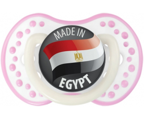 Hecho en EGIPTO Fosforescente de color rosa blanco