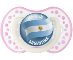 Hecho en ARGENTINA Fosforescente de color rosa blanco