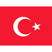 Bandera Oficial de Turquía, ideal para personalizar artículos de bebé y dar un toque especial a sus accesorios.
