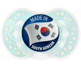 Hecho en el clásico de la laguna retro-turquesa de Corea del Sur