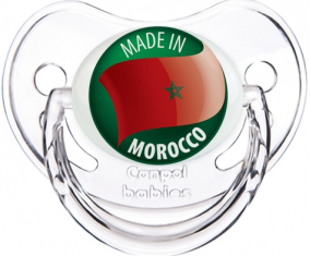 Hecho en MARRUECOS Clásico transparente