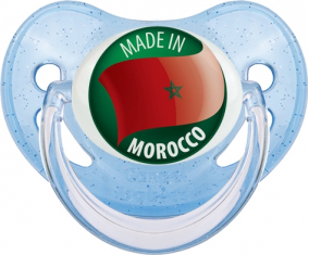 Hecho en MARRUECOS Azul con lentejuelas