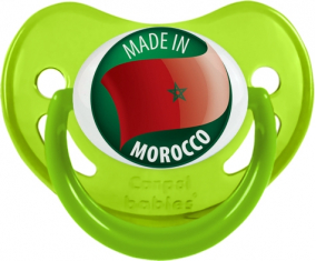 Hecho en MARRUECOS Fosforescente Verde