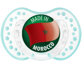 Hecho en MARRUECOS Retro-blanco-laguna clásico