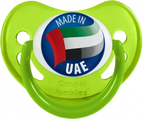Hecho en Verde Fosforescente de los Emiratos Árabes Unidos