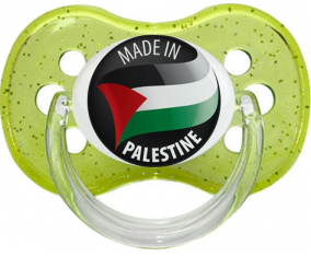 Hecho en lentejuelas palestinas verdes