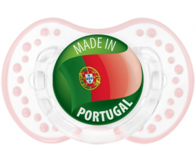 Hecho en PORTUGAL Retro-blanco-rosa-tierno clásico