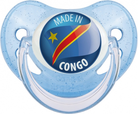 Hecho en lentejuelas azul congo