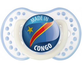 Fabricado en CONGO Classic White-cyan