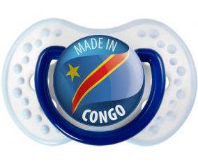 Hecho en congo marine-blanco-azul clásico