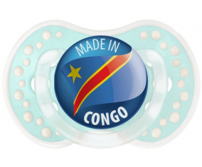 Hecho en congo retro-turquesa-laguna clásica