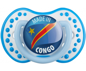 Hecho en CONGO Fosforescente blanco-azul