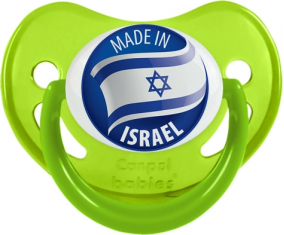 Hecho en ISRAEL Fosforescente Verde