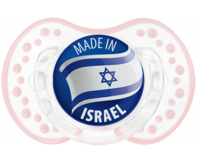 Hecho en ISRAEL Retro-blanco-rosa-tierno clásico