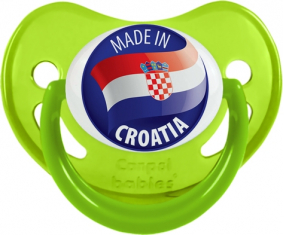 Hecho en CROACIA Fosforescente Verde