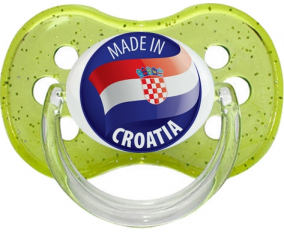Hecho en CROACIA Verde lentejuelas