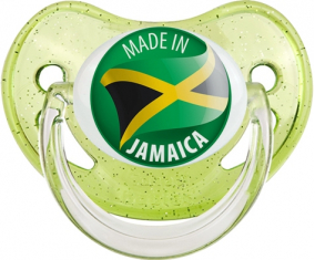 Hecho en jamaica lentejuelas verdes