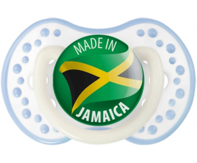 Fabricado en JAMAICA Classic White-cyan