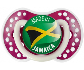 Fabricado en JAMAICA Fuchsia fosforescente