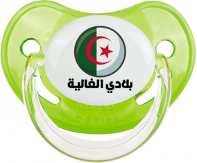 Bandera Argelia Blerdi al ghalia en árabe clásica piruleta fisiológica